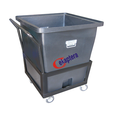 CHUTE BIN 300 Metal Frame Trolley & Handle